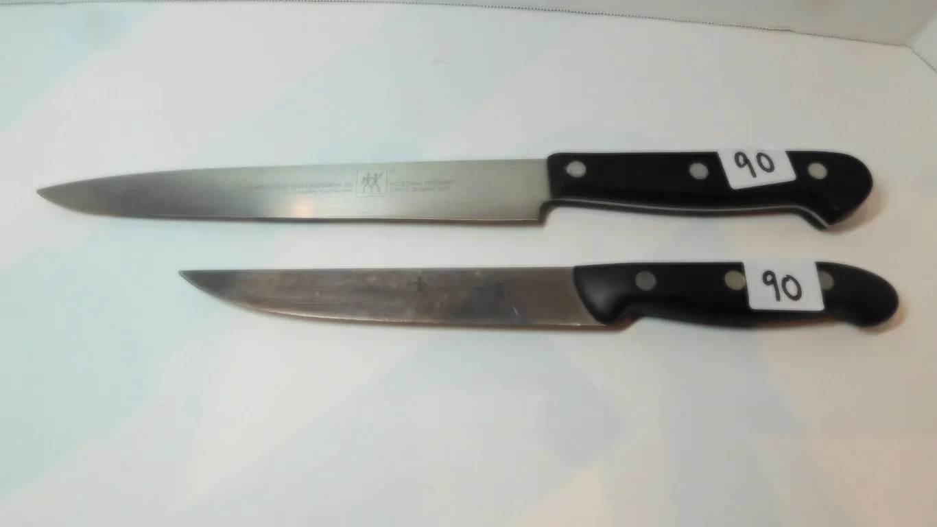 HENCKEL 6”AND 8” KNIVES SHARP