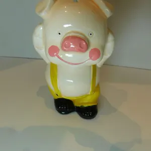 VINTAGE CERAMIC PIG COIN BANK