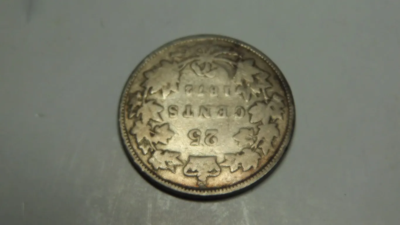 1872H 7/7 TWENTY-FIVE CENT 925