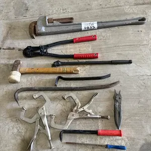 Varity of Hand Tools Including Clamps, Hammers, Pry Bars and More