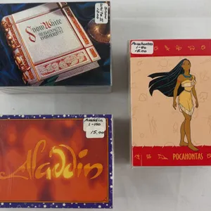 Disney Trading Card Complete Set Lot Pocahontas, Alladin & Snow White