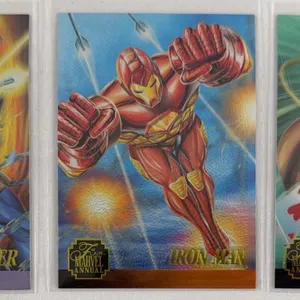 Marvel Annual Flair 1995 Chromium Limited Edition Insert Card Lot