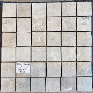 Ceramic - Riverstone Ivory Mocais (13"x13")