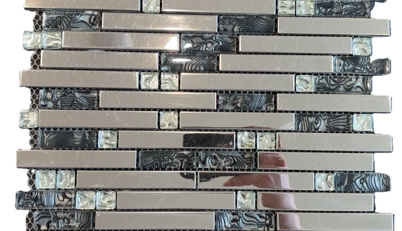 Ceramic - Mosaic Glass/Steel 3094 (12"x12")