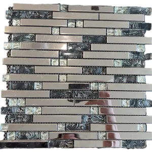 Ceramic - Mosaic Glass/Steel 3094 (12"x12")