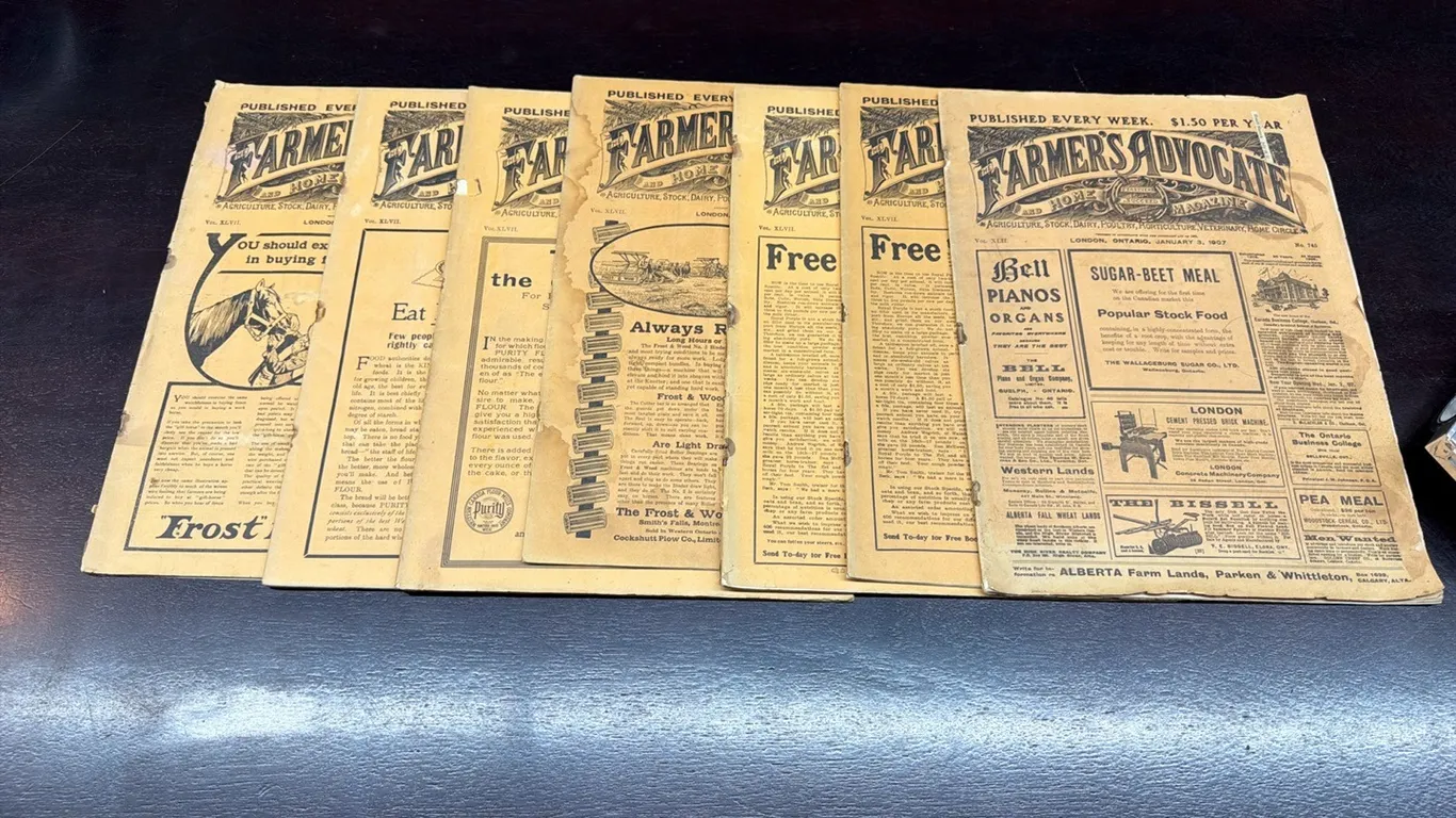 Antique Farm Advocate 1907, 1912