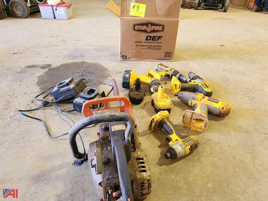 Dewalt Tools and Echo Chainsaw