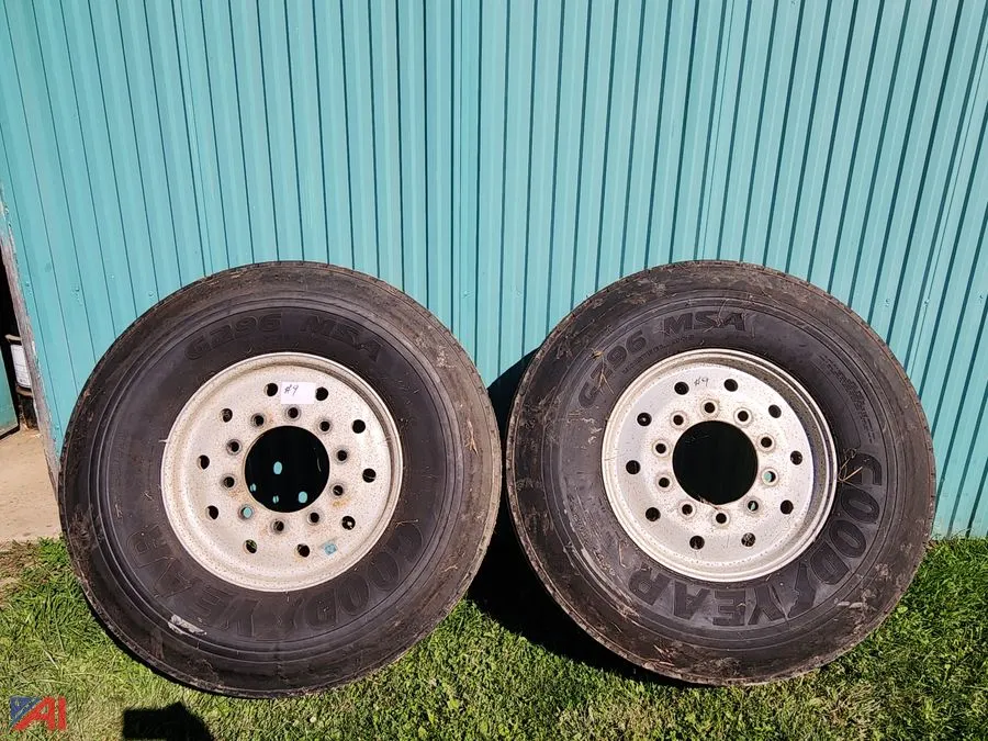 (2) 425-65-22.5 Goodyear Tires and Wheels