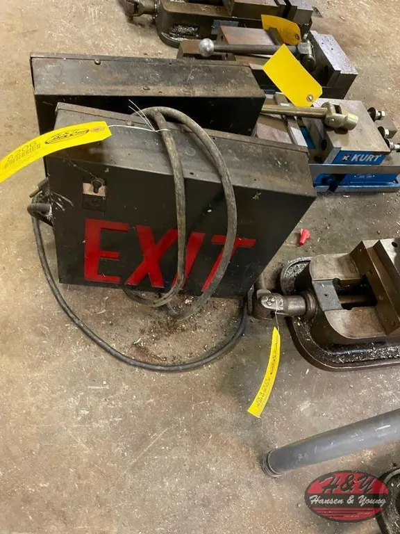 (2) Light Up Exit Signs