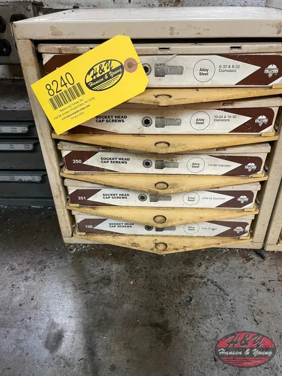 5 Drawer Organizer of Socket Head Cap Screws