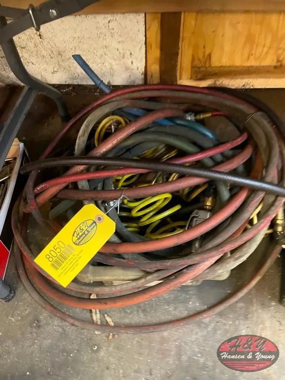 Bin of Air Hose and Blowers