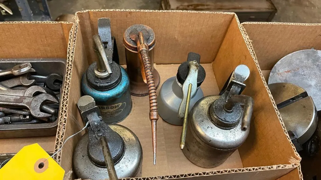 Box of Oil Cans