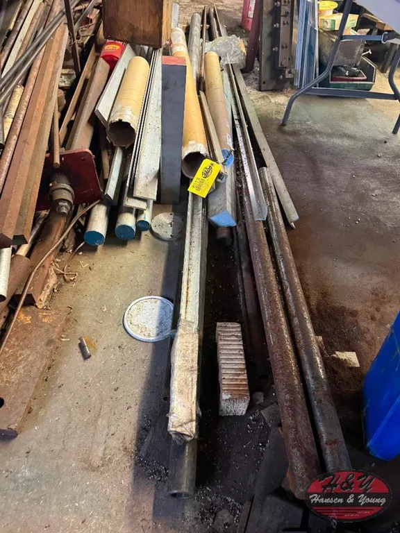 Metal Stock on Floor Net to Rack