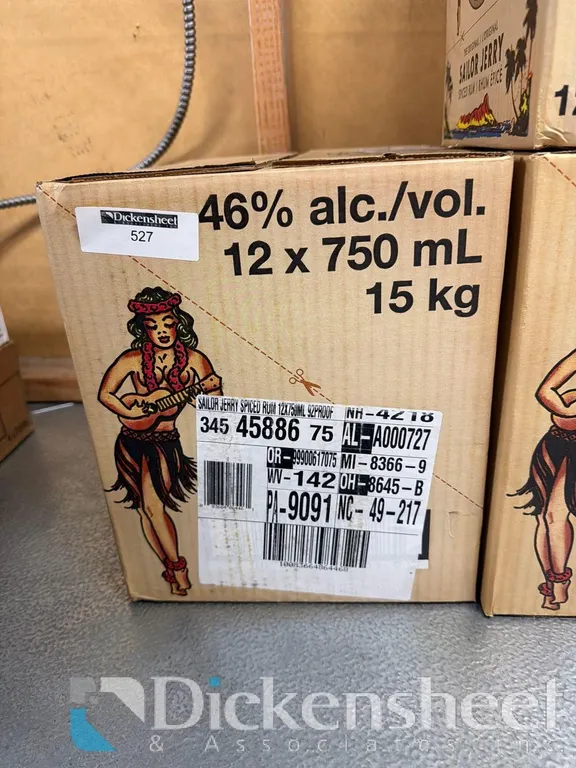 (1) CASE SAILOR JERRY RUM