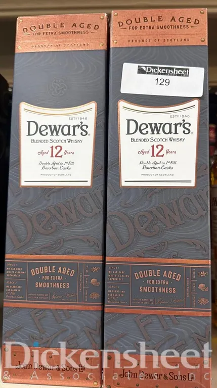 (2) DEWARS 12 YEAR WHISKY