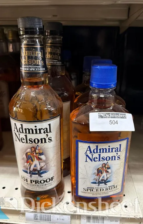 (8) ADMIRAL NELSONS SPICED RUM