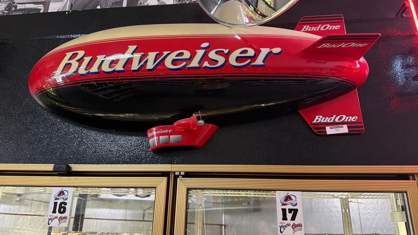 BUDWEISER BLIMP SIGN