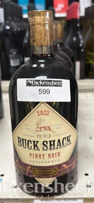 (5) 2022 BUCK SHACK PINOT NOIR