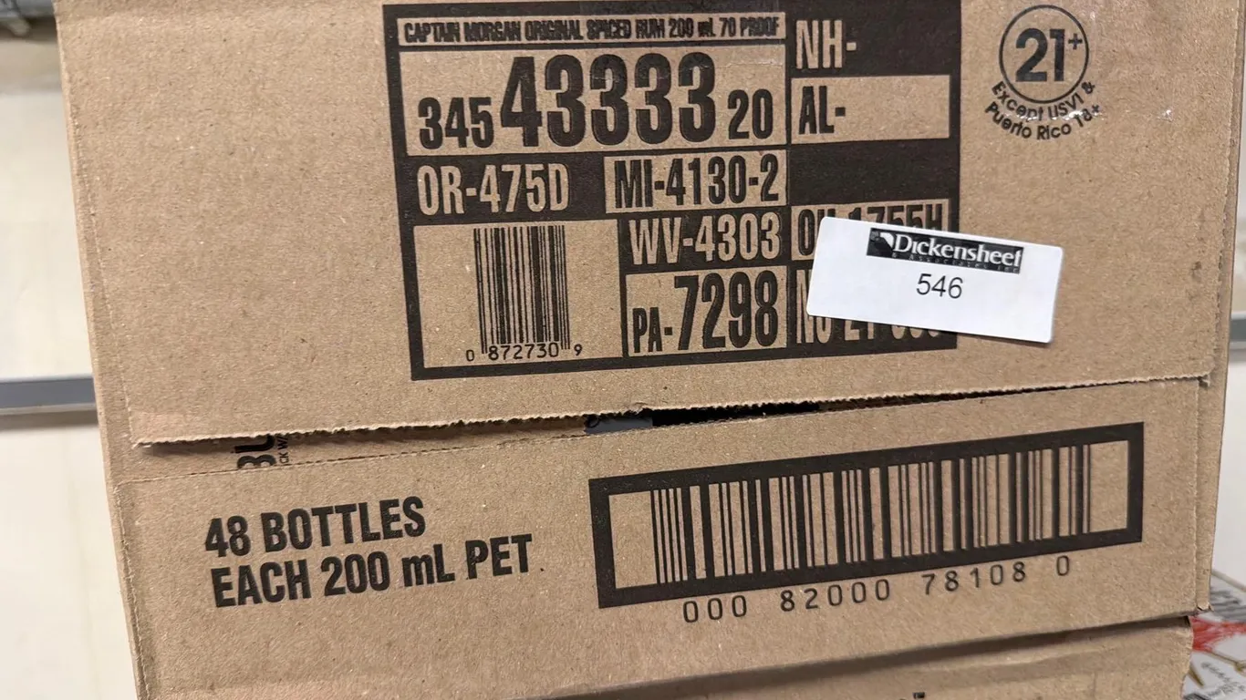 (1) CASE CAPTAIN MORGAN