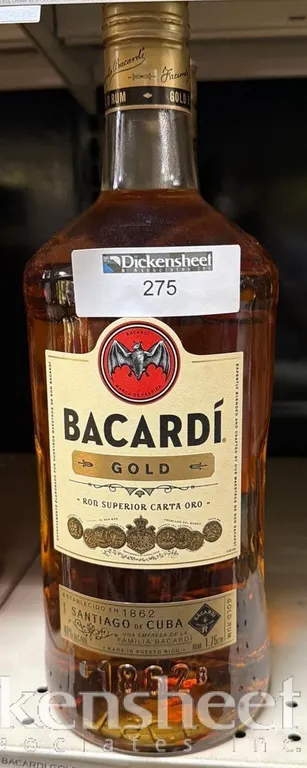 (3) BACARDI GOLD RUM