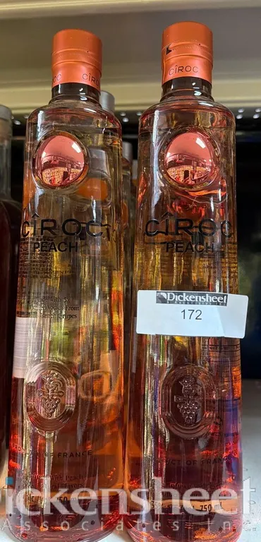 (12) CIROC PEACH FLAVORED VODKA
