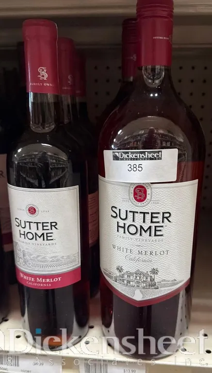 (6) SUTTER HOME WHITE MERLOT