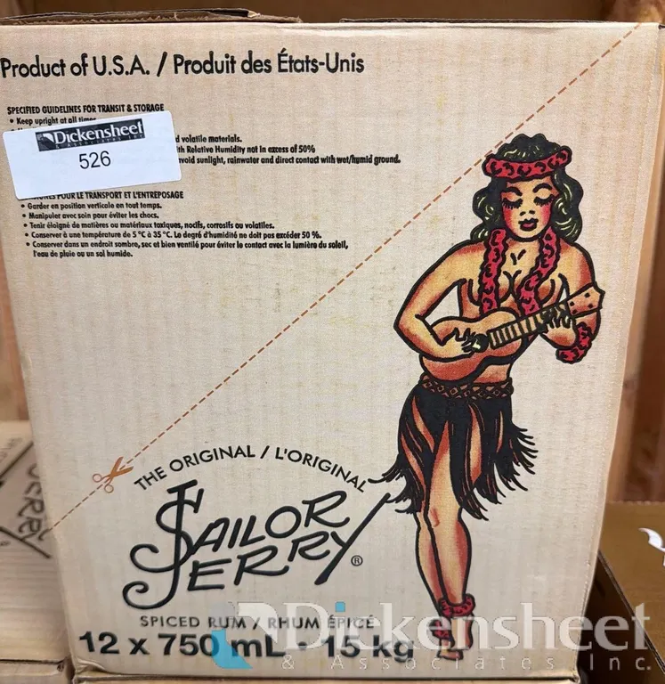 (1) CASE SAILOR JERRY RUM