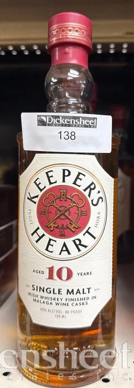 (6) KEEPERS HEART 10 YEAR IRISH WHISKEY