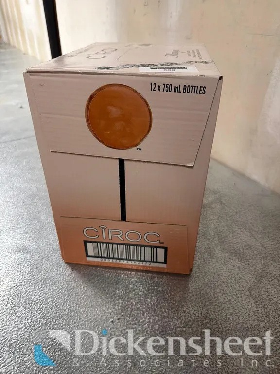 (1) CASE CIROC VODKA