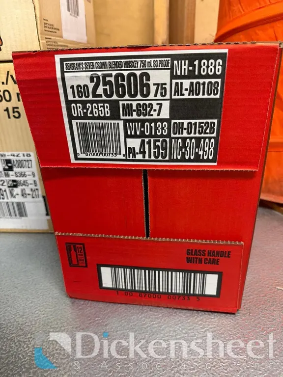 (1) CASE SEAGRAMS 7