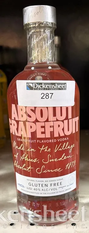 (5) ABSOLUTE GRAPEFRUIT VODKA