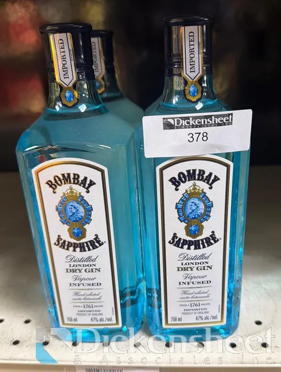 (4) BOMBAY SAPPHIRE GIN