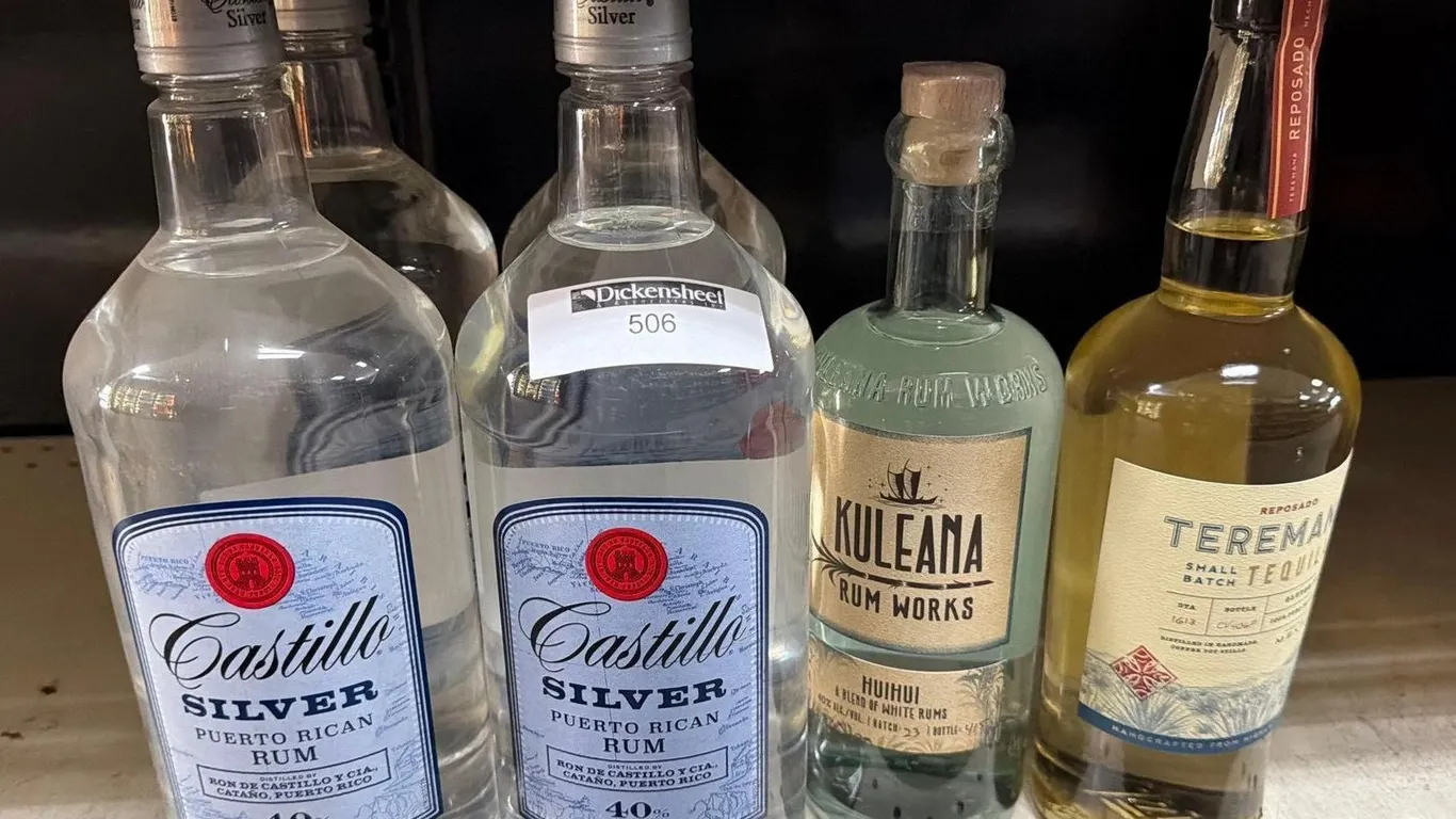 (6) ASSORTED RUM