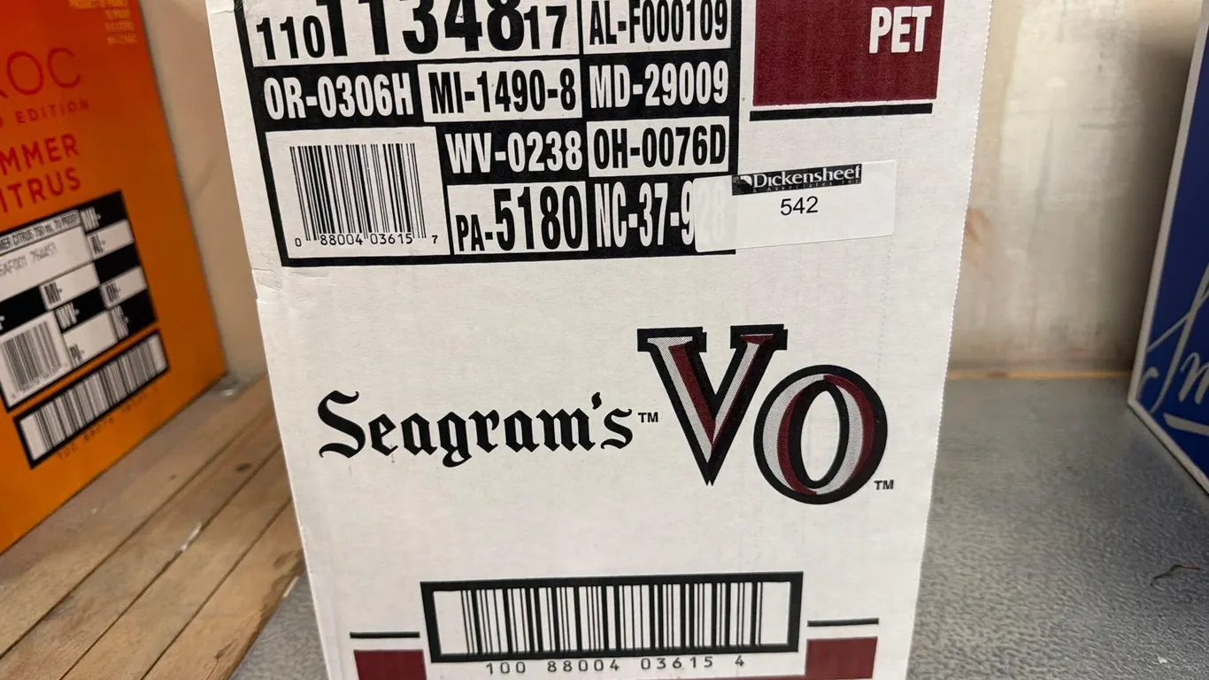 (1) CASE SEAGRAMS VO