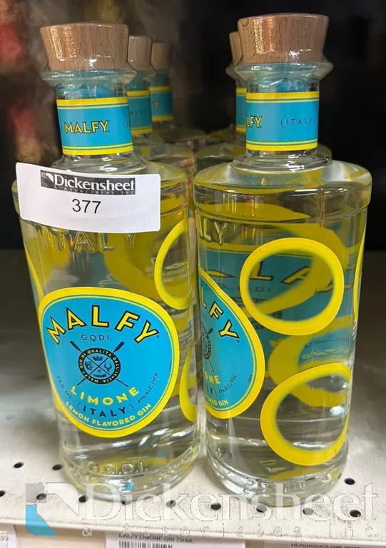 (6) MALFY LEMON FLAVORED GIN