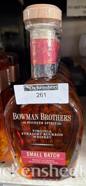 (6) BOWMAN BROTHERS SMALL BATCH BOURBON