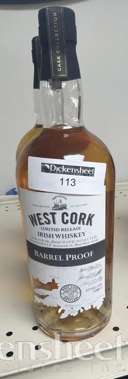 (2) WEST CORK IRISH WHISKEY