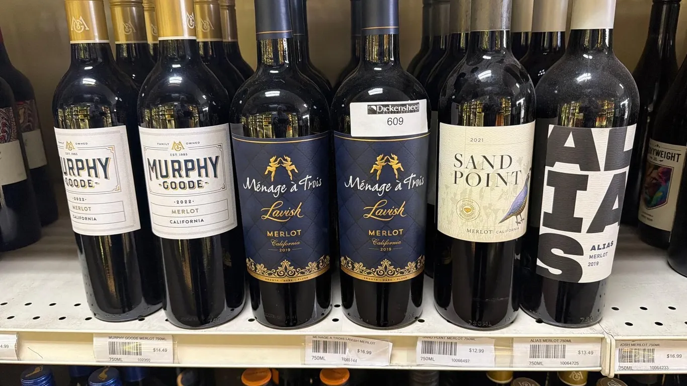 (16) ASSORTED BRANDS MERLOT