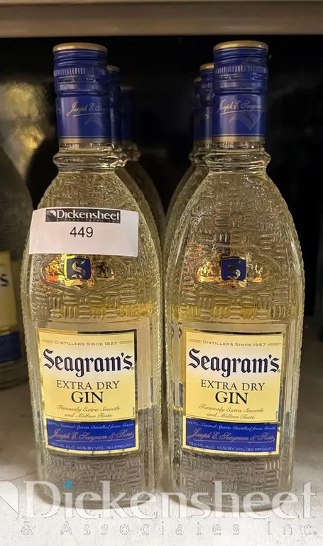 (8) SEAGRAMS GIN