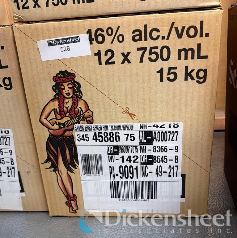 (1) CASE SAILOR JERRY RUM