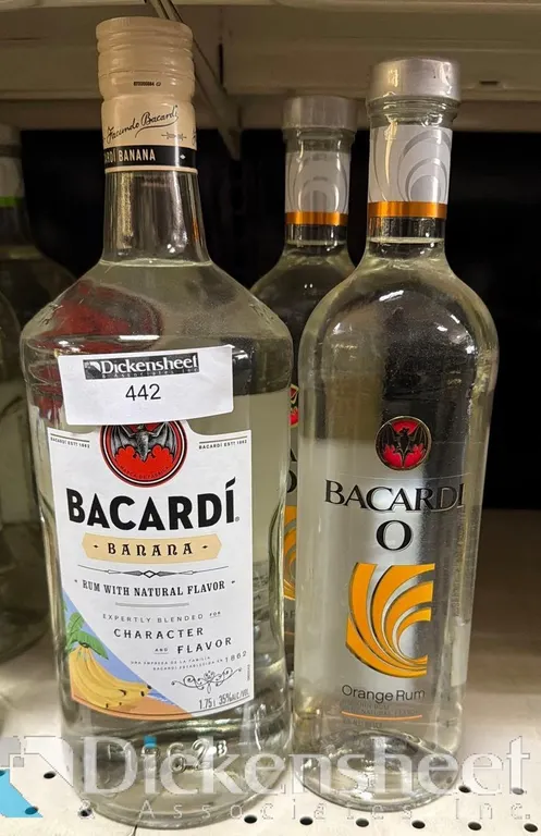 (4) BACARDI FLAVORED RUM