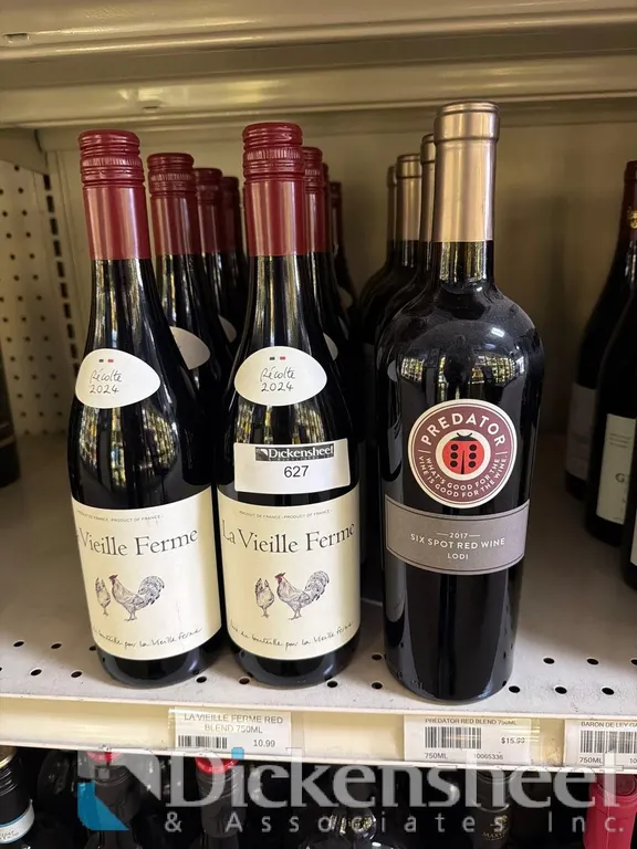 (14) ARRAY OF RED WINE