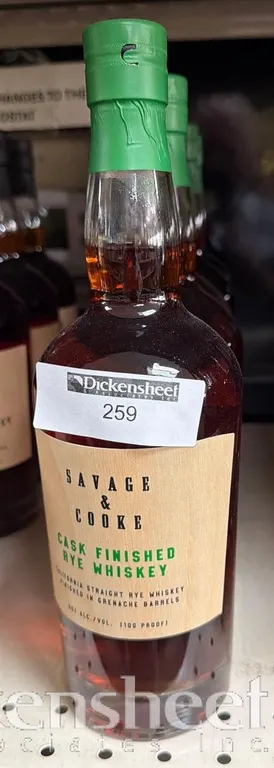 (5) SAVAGE & COOKE RYE WHISKEY
