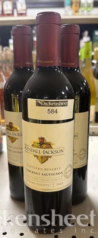 (3) 2020 KENDAL JACKSON CABERNET SAUVIGNON