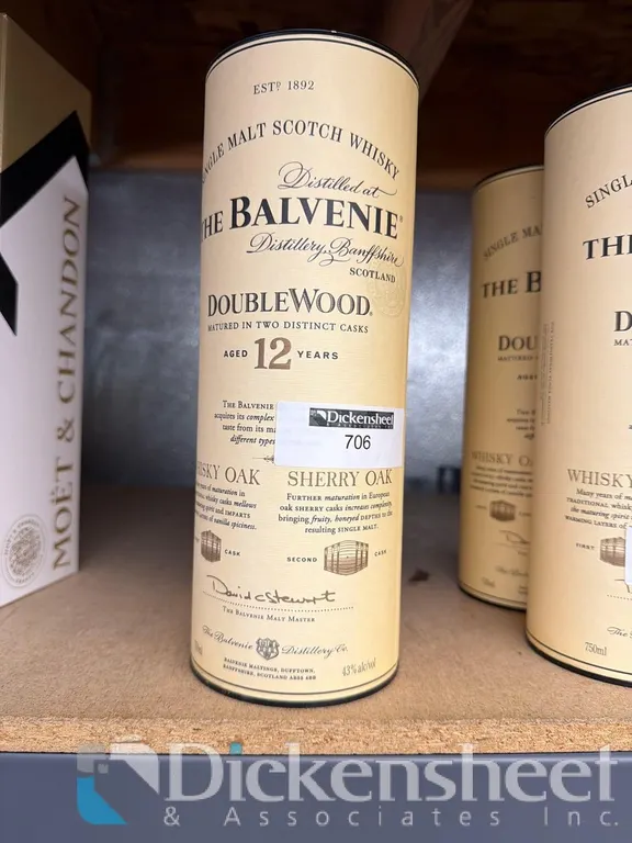 (2) THE BALVENIE 12 YEAR WHISKY