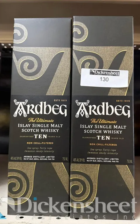 (2) ARDBEG 10 YEAR WHISKY
