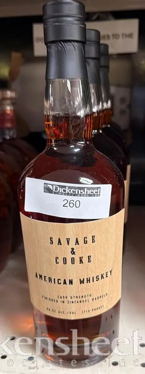 (5) SAVAGE & COOKE AMERICAN WHISKEY