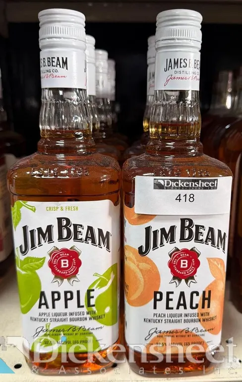 (8) JIM BEAM APPLE & PEACH WHISKEY