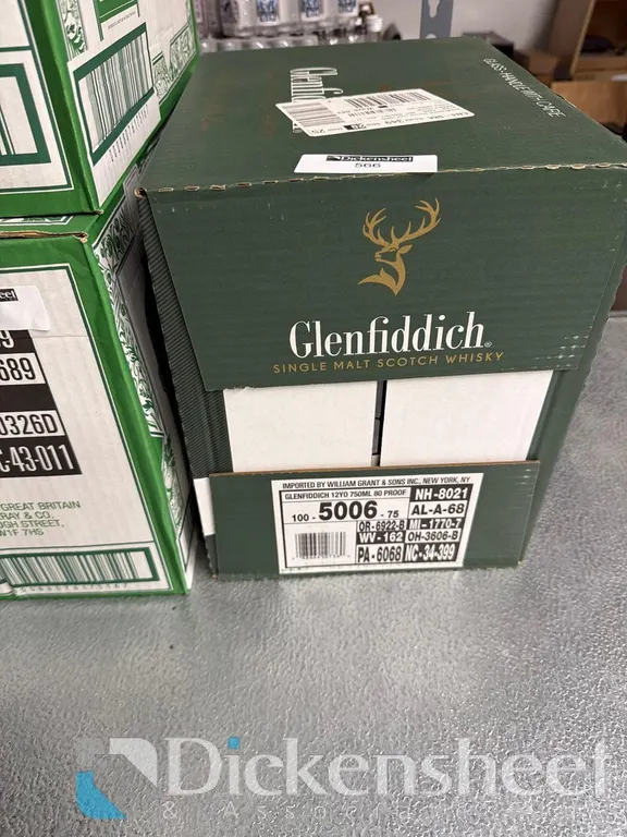(1) CASE GLENFIDDICH WHISKY