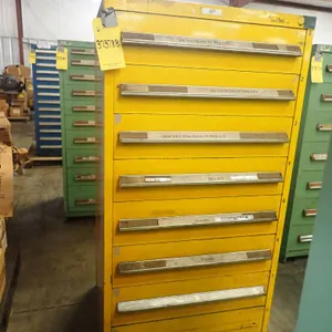 7-Drawer Vidmar-Style Cabinet with Components